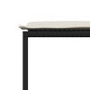 vidaXL Ensemble &agrave; manger de jardin 17 pcs coussins noir r&eacute;sine tress&eacute;e