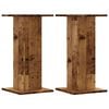 vidaXL Supports pour plantes 2 pcs vieux bois bois d'ing&eacute;nierie