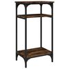 vidaXL Table d'appoint Ch&ecirc;ne fum&eacute; 40x30x75 cm Bois d'ing&eacute;nierie