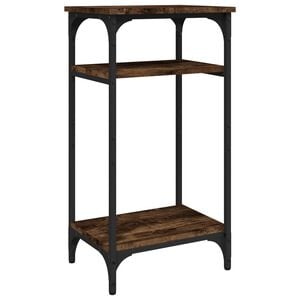 vidaXL Table d'appoint Ch&ecirc;ne fum&eacute; 40x30x75 cm Bois d'ing&eacute;nierie