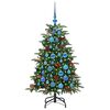 vidaXL Sapin de No&euml;l artificiel Vert 120 cm PVC, m&eacute;tal et plastique