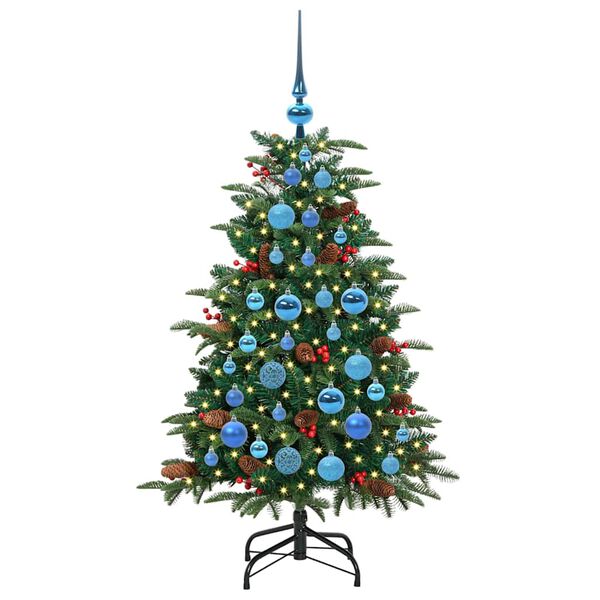 vidaXL Sapin de No&euml;l artificiel Vert 120 cm PVC, m&eacute;tal et plastique