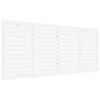 vidaXL T&ecirc;te de lit murale Blanc 186x3x91,5 cm Bois massif de pin