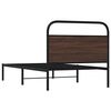 vidaXL Cadre de lit sans matelas 90x190cm chêne marron bois ingénierie
