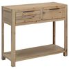 vidaXL Table console 82x33x73 cm Bois d'acacia massif