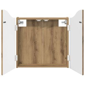 vidaXL Cabinet pour cible Ch&ecirc;ne artisanal 56 x 12 x 63 cm