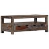 vidaXL Table basse Gris 100x50x40 cm Bois massif