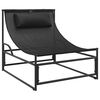 vidaXL Chaise longue de jardin anthracite 87 x 74 x 73 cm Acier et textil&egrave;ne