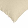 vidaXL Coussins de canap&eacute; 2 pcs Cr&egrave;me 45 x 45 cm tissu