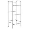 vidaXL &Eacute;tag&egrave;re de rangement pour 3 caisses Argent&eacute; 50x33x116 cm Acier