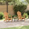 vidaXL Chaise Adirondack 2 pcs Marron 78 x 77 x 95 cm