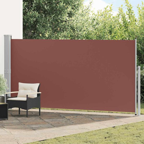 vidaXL Auvent lat&eacute;ral r&eacute;tractable 160 x 500 cm Marron