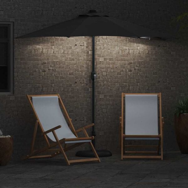 vidaXL Parasol de jardin Anthracite 294 x 150 x 223 cm tissu
