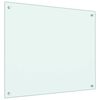 vidaXL Dosseret de cuisine Blanc 70x60 cm Verre trempé