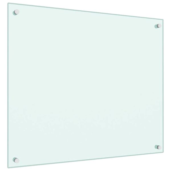 vidaXL Dosseret de cuisine Blanc 70x60 cm Verre trempé