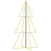 vidaXL Arbre de No&euml;l c&ocirc;ne 300 LED d'int&eacute;rieur/d'ext&eacute;rieur 120x220 cm