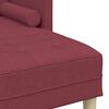 vidaXL Ensemble de Canap&eacute;s avec coussin 2 pcs Bordeaux Polyester