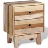 vidaXL Table de chevet Bois de r&eacute;cup&eacute;ration massif