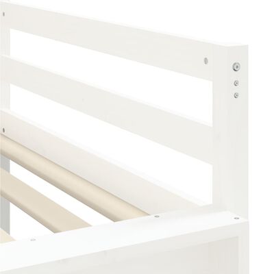 vidaXL Lit mezzanine enfants et tunnel bleu 90x200cm bois pin massif