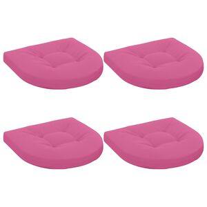 vidaXL Coussins de si&egrave;ge 4 pi&egrave;ces 4 pc 100 % polyester Rose