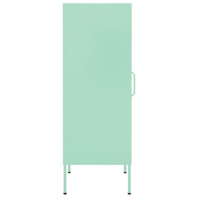 vidaXL Armoire de rangement Vert menthe 42,5x35x101,5 cm Acier