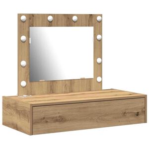 vidaXL Table de Toilette Marron 83 x 40 x 70 cm Bois d'ing&eacute;nierie