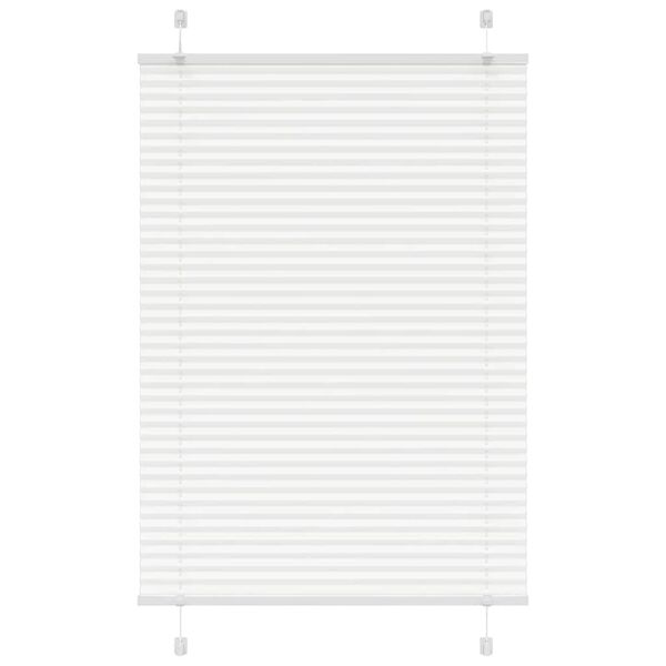 vidaXL Store pliss&eacute; blanc 100x150 cm largeur du tissu 99,4cm polyester