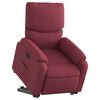 vidaXL Fauteuil inclinable rouge bordeaux tissu
