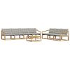 vidaXL Ensemble de canap&eacute;s d'ext&eacute;rieur 8 pc Blanc et gris clair