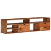 vidaXL Meuble TV 140x30x35 cm Bois d'acacia massif