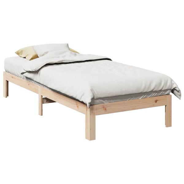 vidaXL Cadre de lit sans matelas 90x200 cm bois de pin massif
