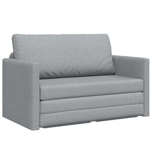 vidaXL Canap&eacute;-Lit Gris clair 124 x 71 x 78 cm tissu