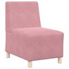 vidaXL Unit&eacute; de Sofa Modulaire Sans Accoudoirs 3 pcs Rose