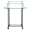 vidaXL Porte-manteaux réglables 2 pcs 2 rails d'accrochage
