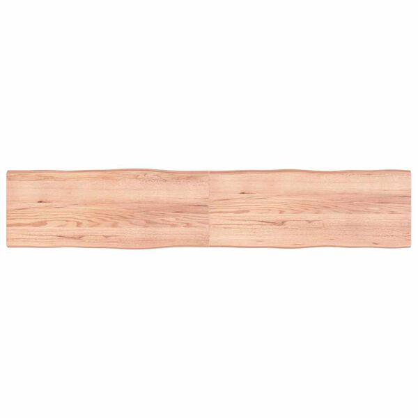 vidaXL Dessus de table bois massif trait&eacute; bordure assortie