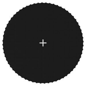 vidaXL Tapis de saut Tissu Noir pour trampoline rond de 3,66 m