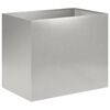 vidaXL Cache-pot de jardin Argent&eacute; 50 x 40 x 50 cm Acier inoxydable