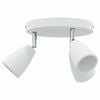 vidaXL Spot de plafond Blanc 19 x 19 x 14,5 cm M&eacute;tal