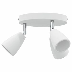 vidaXL Spot de plafond Blanc 19 x 19 x 14,5 cm M&eacute;tal