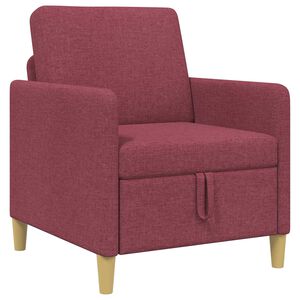 vidaXL Sofa avec rangement Bordeaux 72 x 78 x 87 cm Polyester