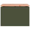 vidaXL Banc de jardin Vert olive 60 x 40 x 43 cm Acier