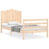 vidaXL Cadre de lit sans matelas 100x200 cm bois massif
