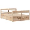 vidaXL Cadre de lit sans matelas 120x190 cm bois de pin massif