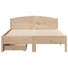 vidaXL Cadre de lit sans matelas 140x190 cm bois de pin massif