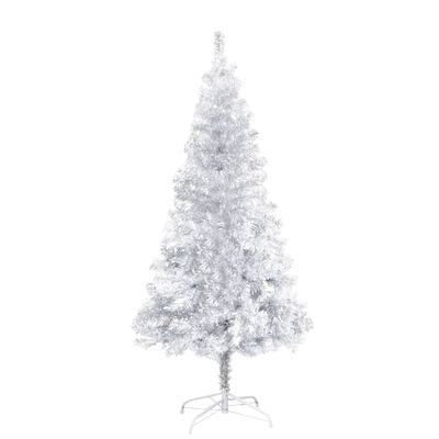 vidaXL Arbre de Noël artificiel pré-éclairé/boules argenté 150 cm PET