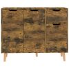 vidaXL Buffet chêne fumé 90x30x72 cm bois d'ingénierie