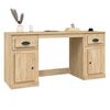 vidaXL Bureau avec armoire ch&ecirc;ne sonoma bois d'ing&eacute;nierie