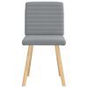 vidaXL Chaises &agrave; manger lot de 2 gris clair tissu