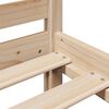 vidaXL Lit biblioth&egrave;que sans matelas 135x190 cm bois de pin massif