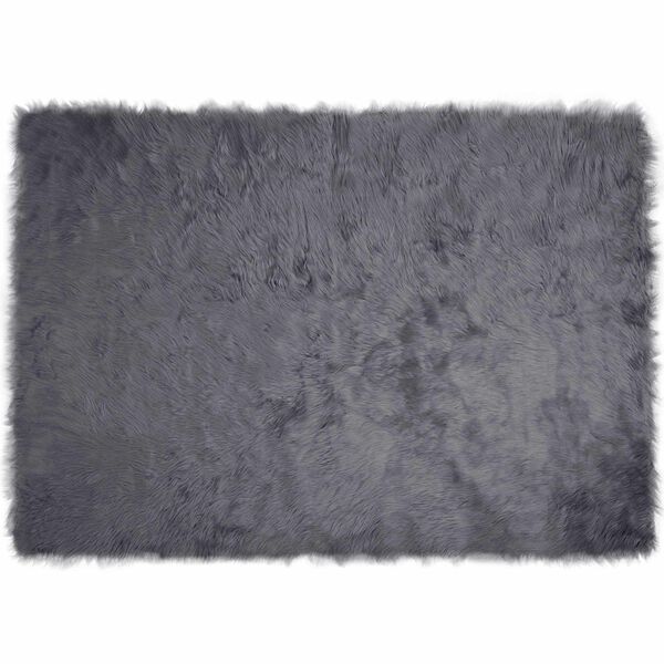 vidaXL Tapis en fausse Tafalla Anthracite 160 x 230 cm Polyester